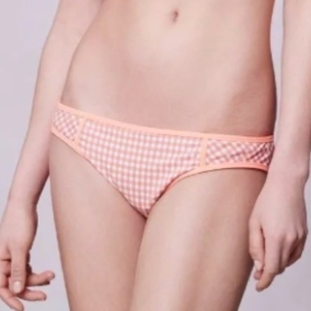 Anthro Seafolly Lucia Gingham Bikini Bottom